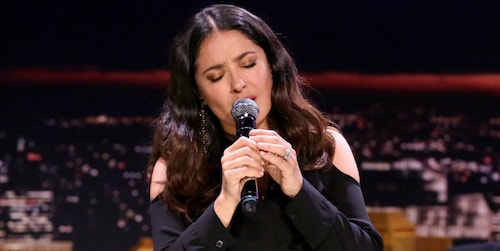 It's Salma Hayek's birthday and she'll cry if she wants to: Hear her amazing voice!
