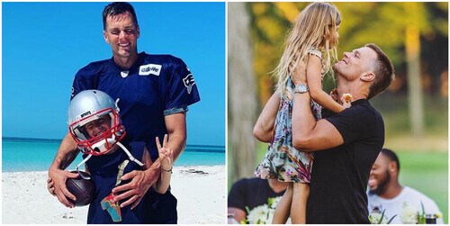 Tom Brady is a proud father - his kids are grown and good-looking like dad!