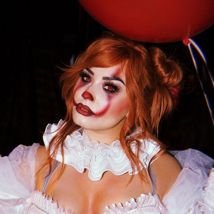 Demi Lovato turns up the scare as Pennywise for Halloween Bash 