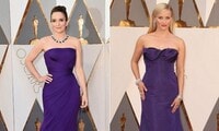Reese Witherspoon and Tina Fey twinning at Oscars 2016