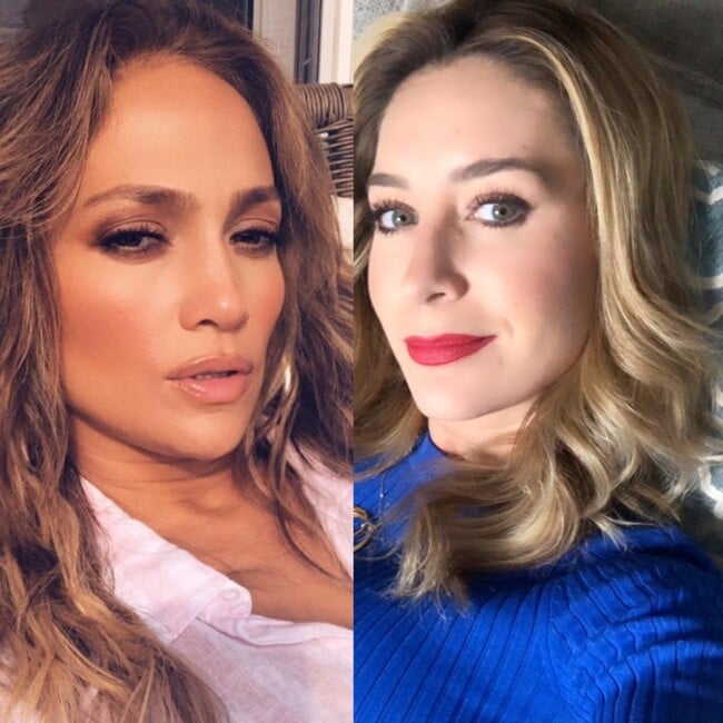 La tierna -y sensual- coincidencia entre Jennifer Lopez y Geraldine Bazán en el #10Yearschallenge