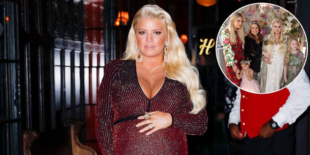 Falta poco! Jessica Simpson celebró el baby shower de su pequeña