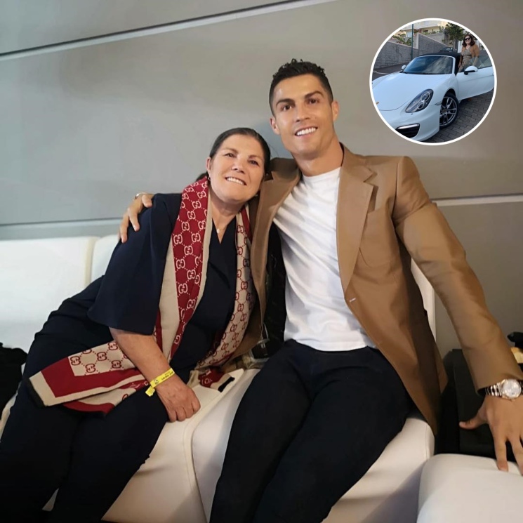 Cristiano Ronaldo y su mamá