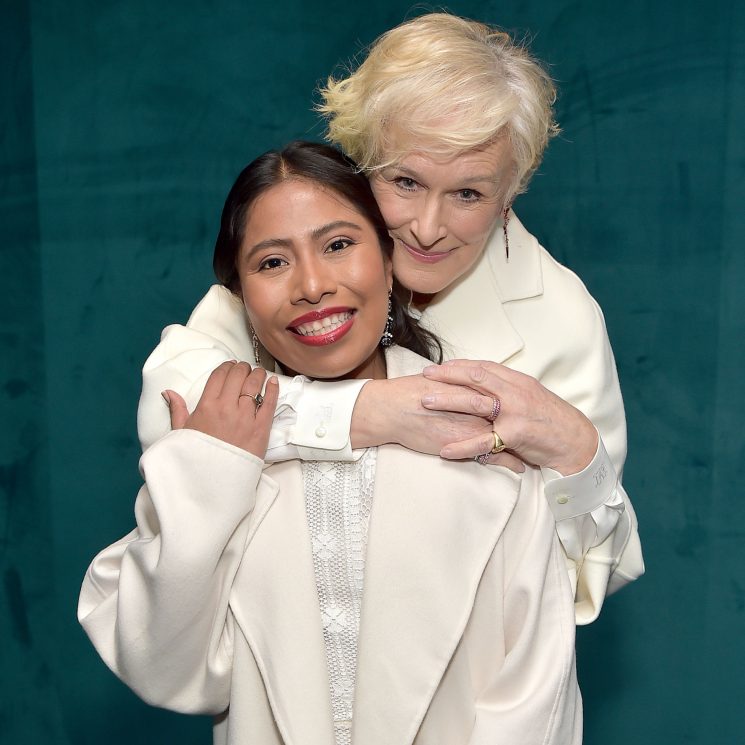 Yalitza Aparicio conquista el corazón de Glenn Close, su principal rival en los Oscar