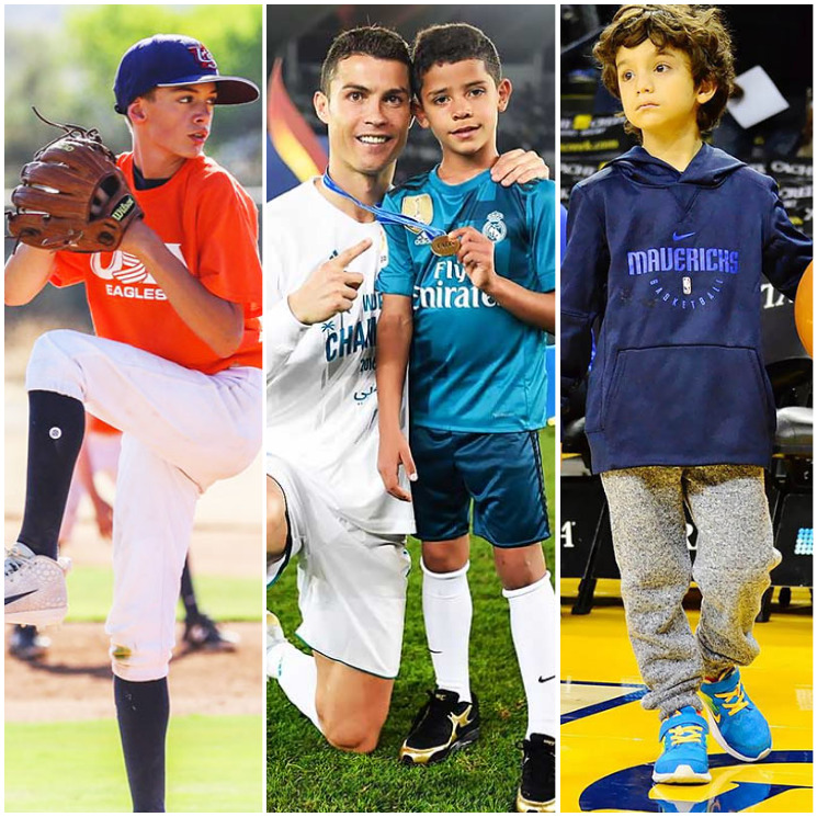 Hijos de famosos destacan en los deportes