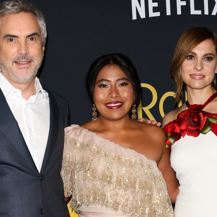 Alfonso Cuarón, Yalitza Aparicio y Marina de Tavira