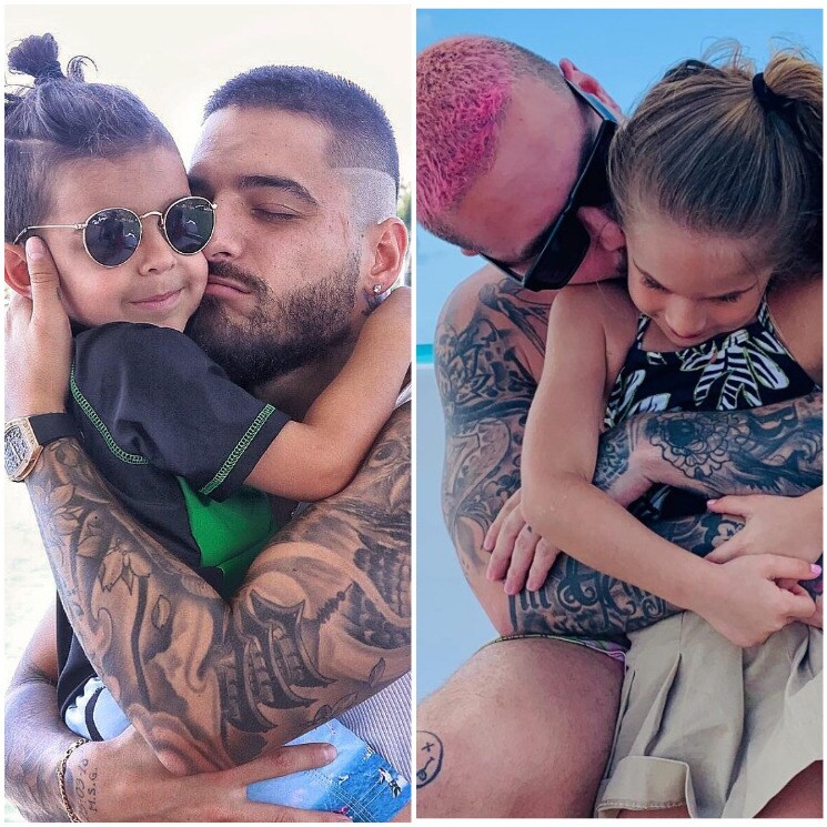 Maluma y otras celebs que han mostrado que serían unos excelentes papás