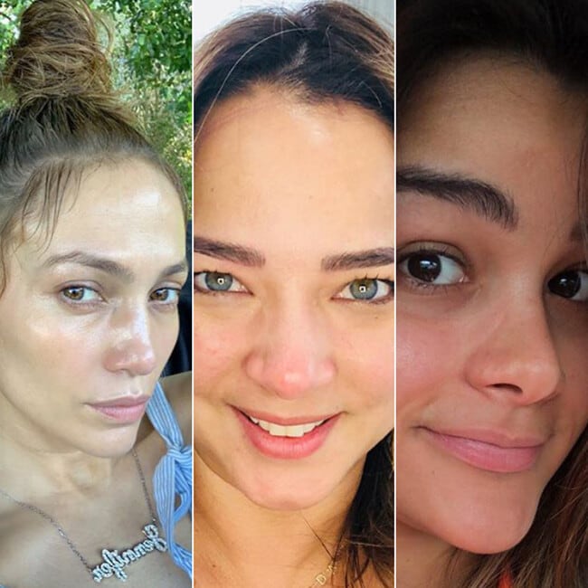 Jennifer López, Adamari López, Clarissa Molina y otras más que se atreven a lucir su belleza sin maquillaje