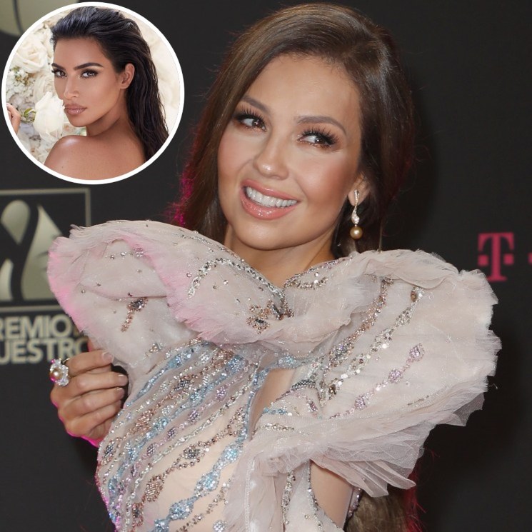 ¡Antes que Kim Kardashian! Thalía demuestra que ella era una experta del 'contour' desde 2007