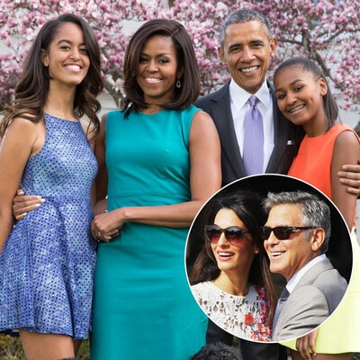 Barack y Michelle Obama vacacionan con George y Amal en Italia