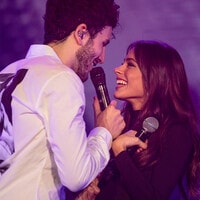 Entre besos, Sebastián Yatra y Tini Stoessel ensayan una romántica presentación para Premios Juventud