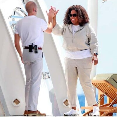 Oprah Winfrey en el mega yate