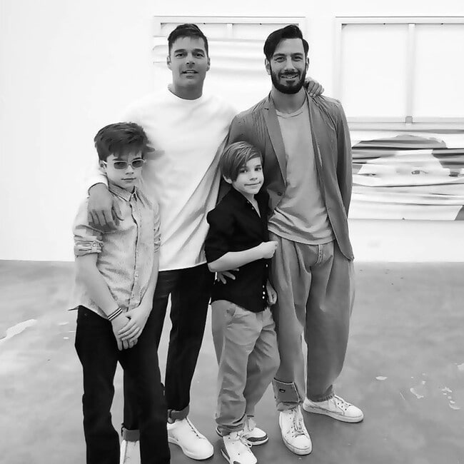 Ricky Martin es el papá más amoroso del mundo con sus tres hijos