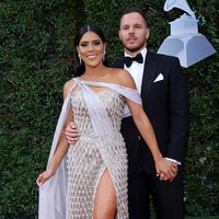 Francisca Lachapel y su novio desfilan por primera vez en la alfombra roja de Latin Grammy