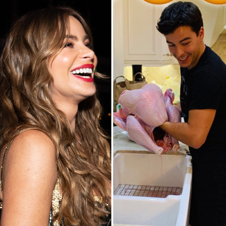 Sofía Vergara está lista para Thanksgiving, ¡mira quién rellenó el pavo!