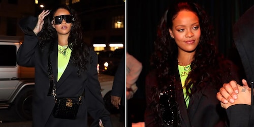 ¿Usar neón con discreción? Rihanna prueba que sí es posible