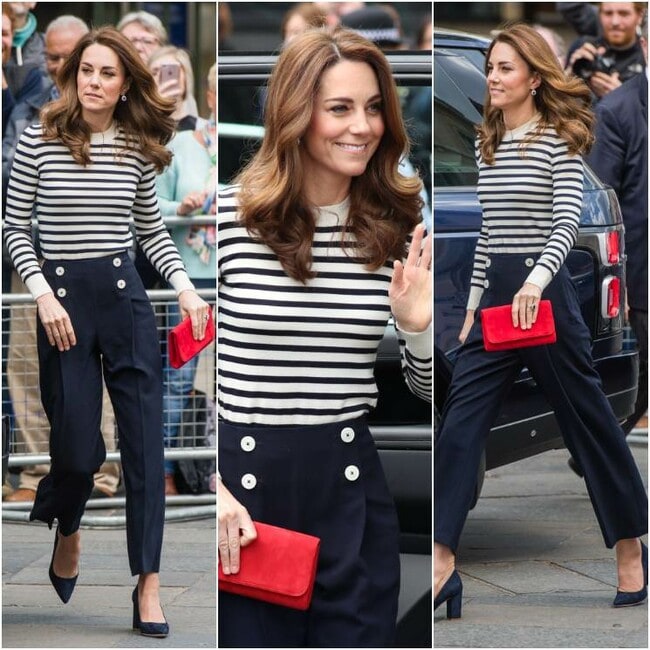 Luce el 'look' náutico de Kate Middleton por $120