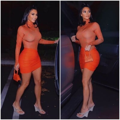 Kim Kardashian conjuga en un mismo look cuatro tendencias veraniegas