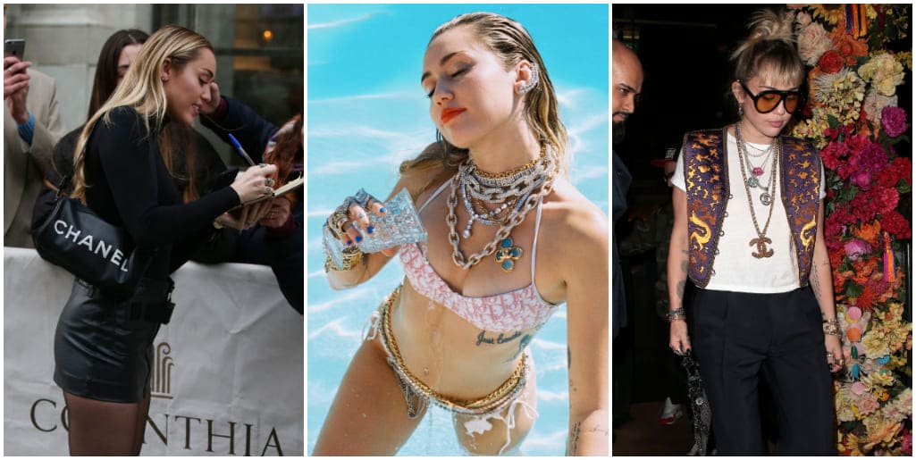 Miley Cyrus, fanática de la moda ¡y la logomanía!