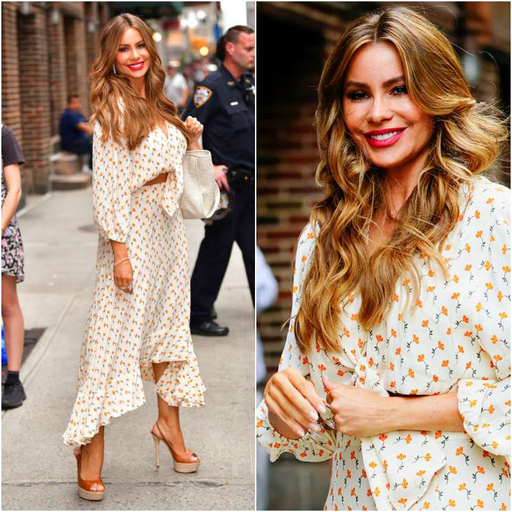 Sofía Vergara con look relajado de Faithfull The Brand 