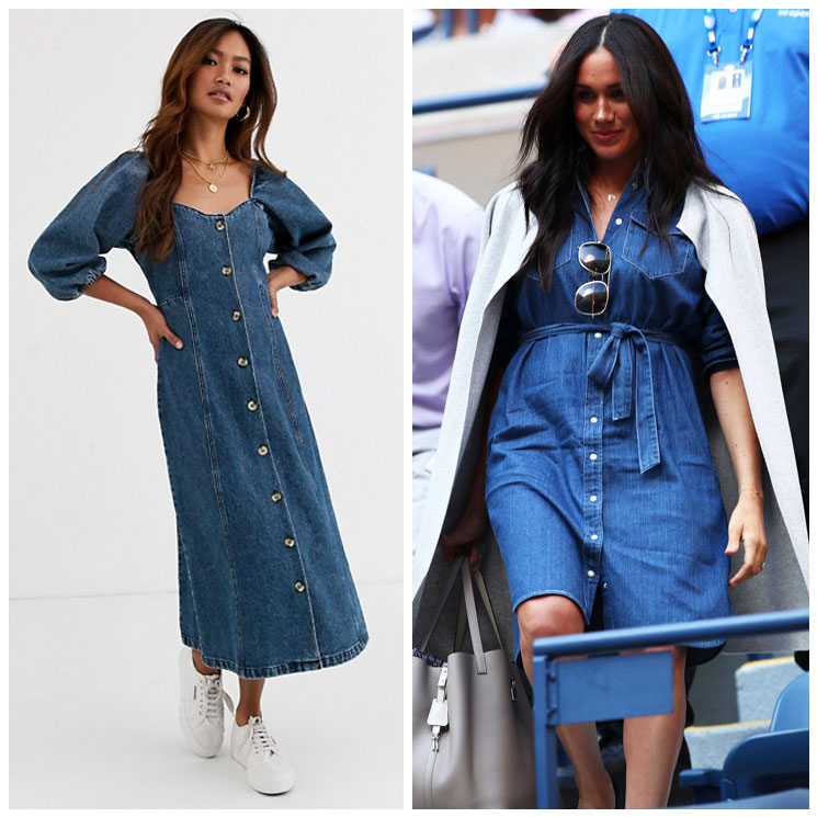 ¡A lo Meghan Markle! 8 vestidos denim ideales para el otoño