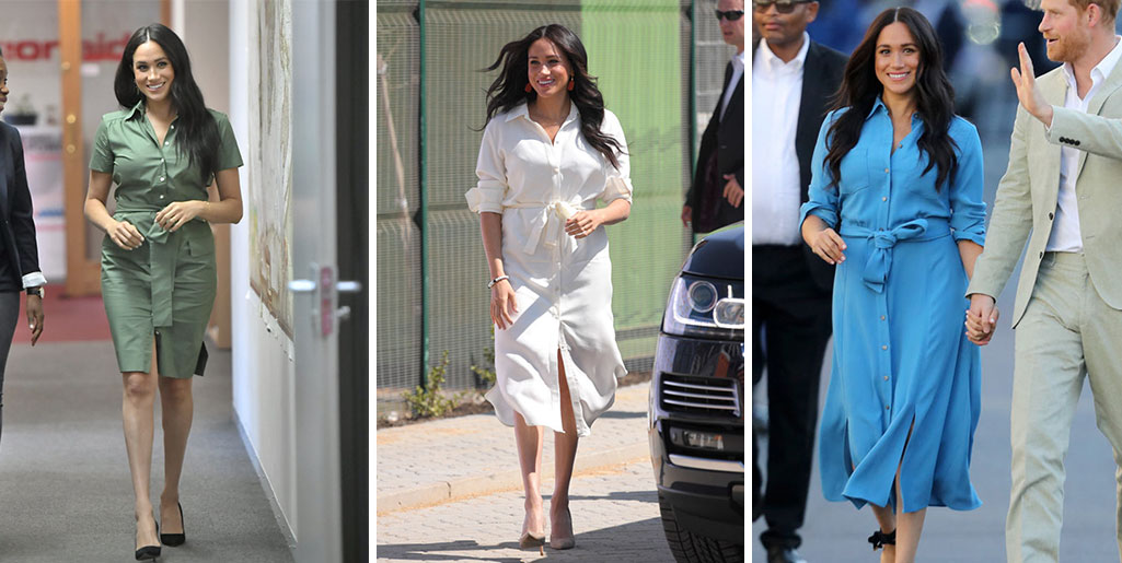 El vestido camisero, el clásico que nunca falta en el clóset de Meghan Markle