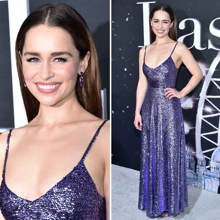 emilia-clarke-vestido-morado