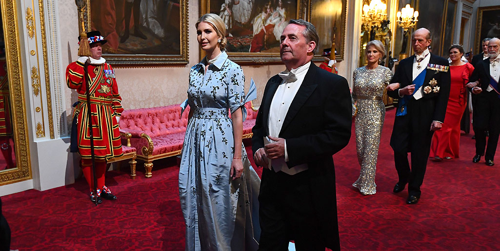Ivanka Trump y sus hermanos asistieron al banquete real en el Reino Unido