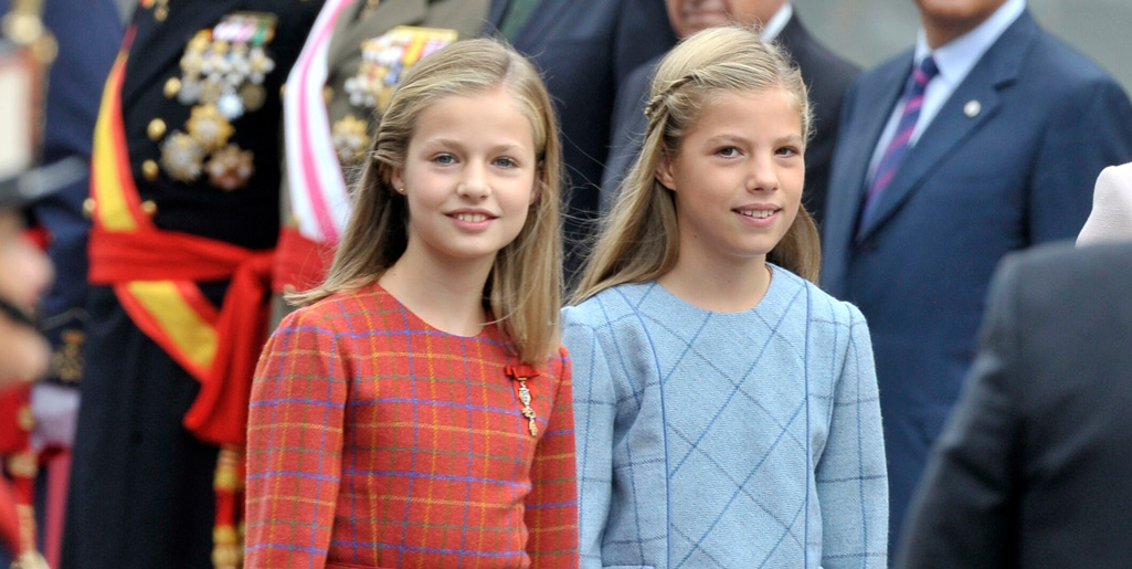 Las princesas españolas asistieron al quinto aniversario de la coronación de su padre