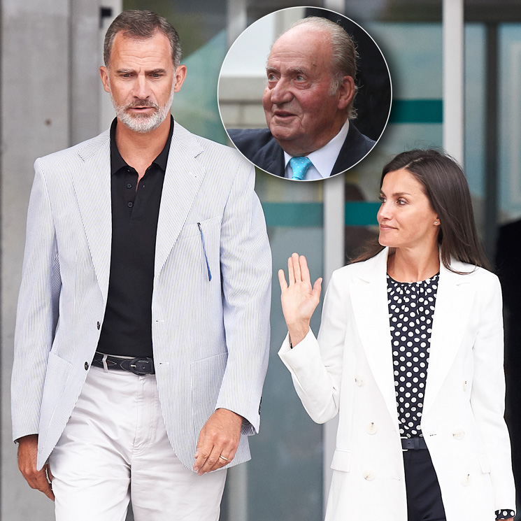 Lareina Letizia y el rey Felipe VI visitan al rey Juan Carlos en el hospital después de su cirugía cardiaca 