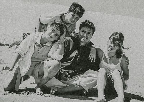 Enrique Peña Nieto con los tres hijos que tuvo con Mónica Pretelini 