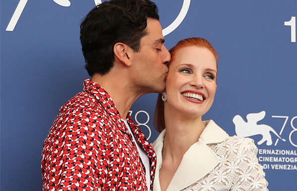 Jessica Chastain y Oscar Isaac