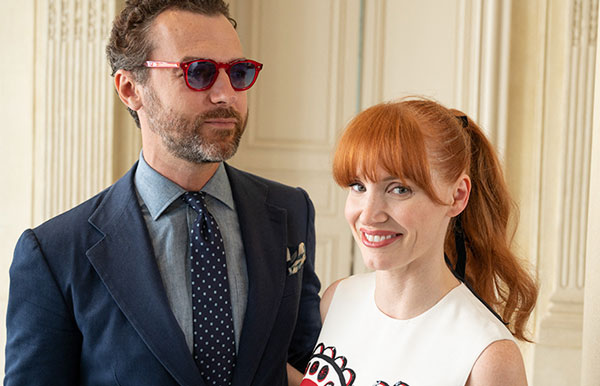 Jessica Chastain y Gian Luca Passi de Preposulo