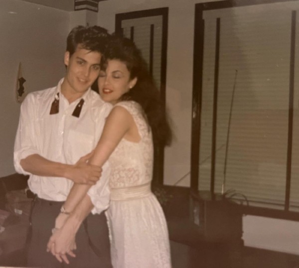 Sherilyn Fenn y Johnny Depp