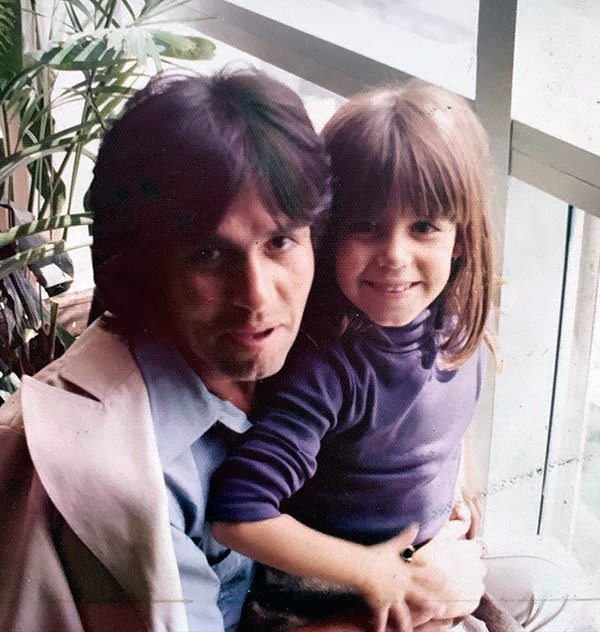 Stephanie Salas y su papá