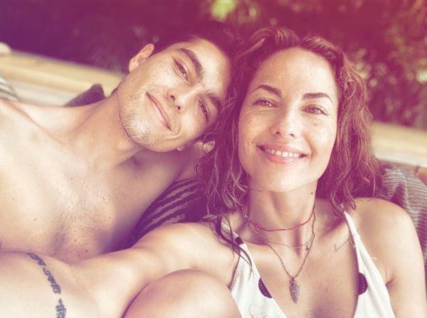 Bárbara Mori y su hijo Sergio