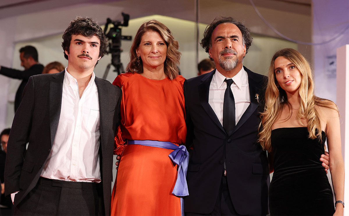 Alejandro González Iñárritu y sus hijos