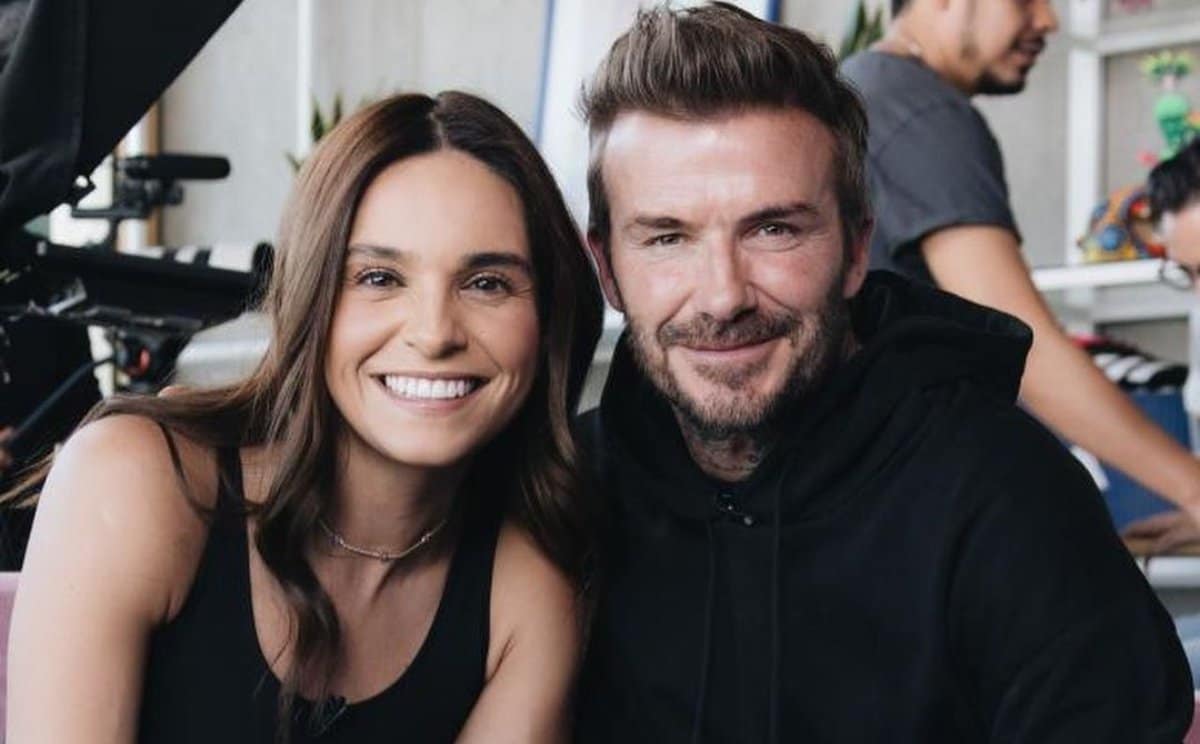 Tania Rincón y David Beckham 