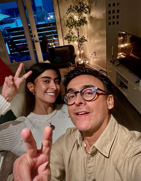Adal Ramones y su hija Paola
