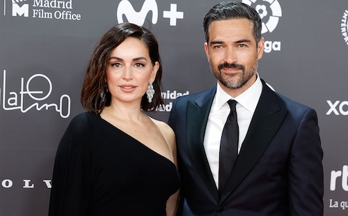 Poncho Herrera y Ana de la Reguera posan por primera vez como pareja en la alfombra roja de los Premios Platino