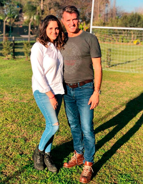 Juan Soler y sus hija Valentina