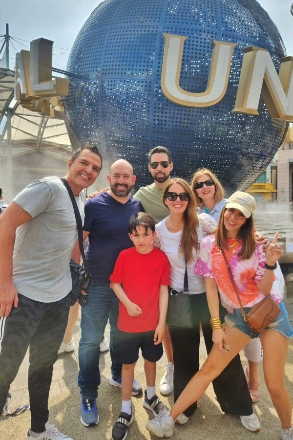 Claudia Álvarez y su familia