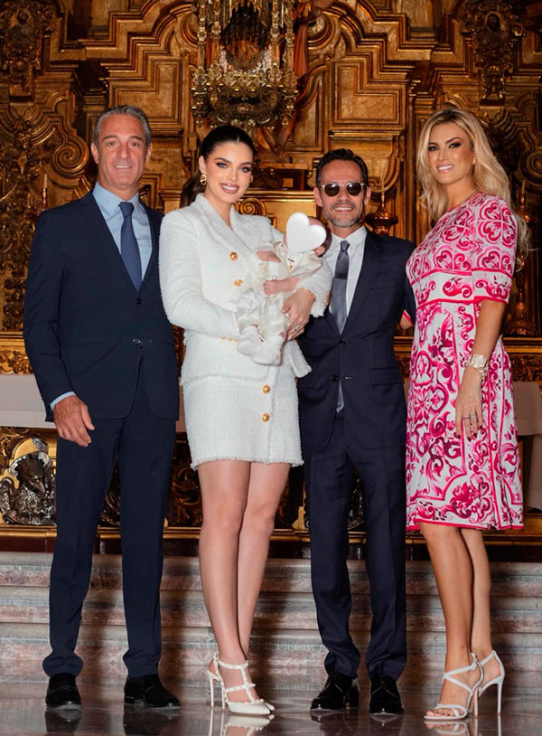 Marc Anthony, Nadia Ferreira, Carlos Slim Domit y María Elena Torruco