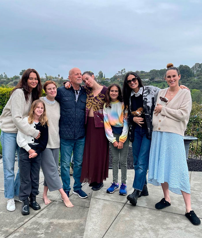 Demi Moore, Emma Heming y las hijas de Bruce Willis