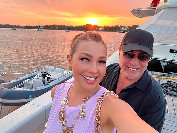 Thalía y Tommy Mottola