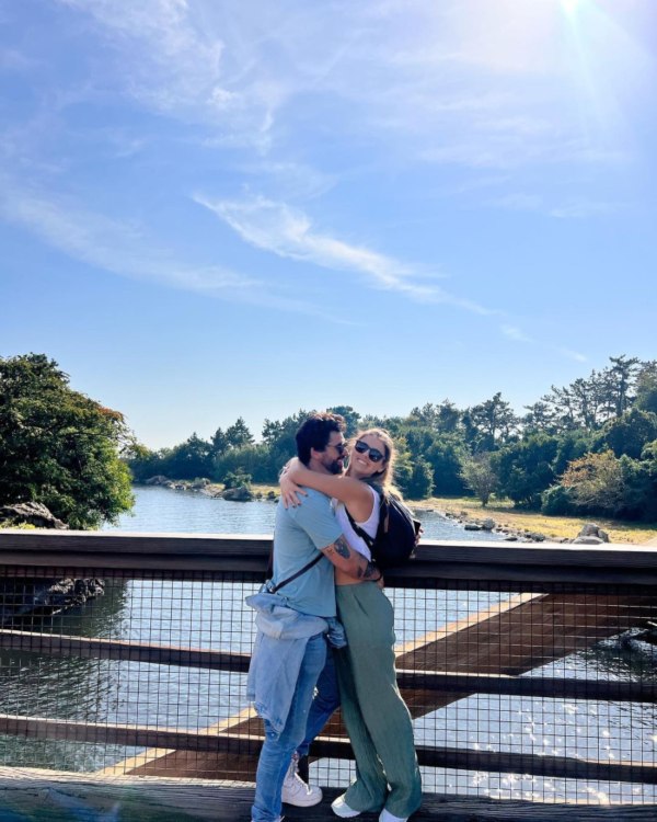 Michelle Renaud y Matías Novoa
