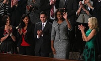 Michelle Obama wears chic Michael Kors suit for State of the Union Address