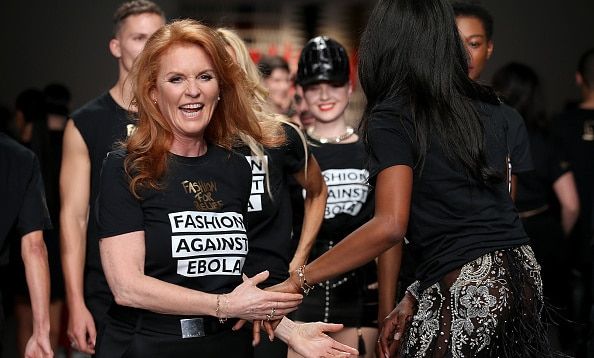 Sarah Ferguson shows off amazing slim figure on Fashion for Relief runway