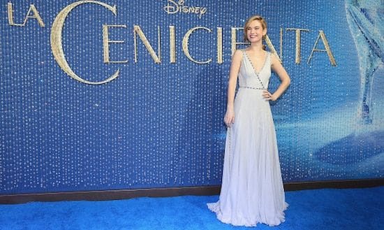 Lily James dazzles at 'Cinderella' premiere in Mexico City