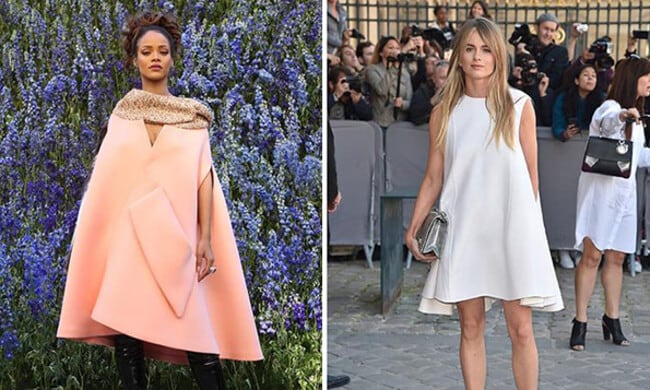 Cressida Bonas joins Rihanna at Dior's Paris Fashion Week show